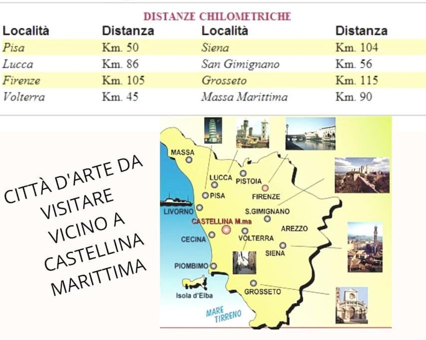 Appartamento Bellavista Castellina Marittima Eksteriør bilde
